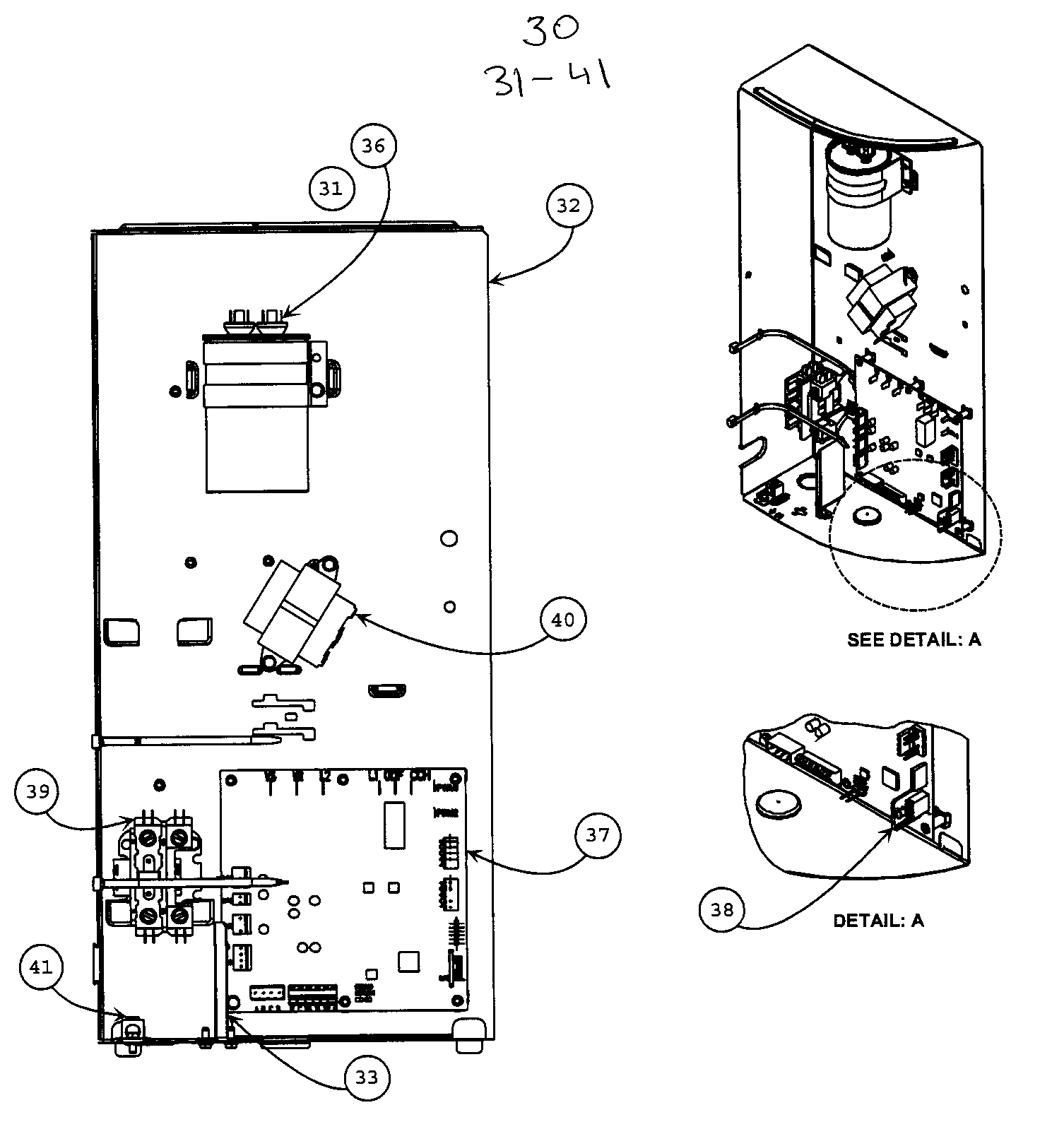 Carrier 25HNA936A0030030 control panel diagram