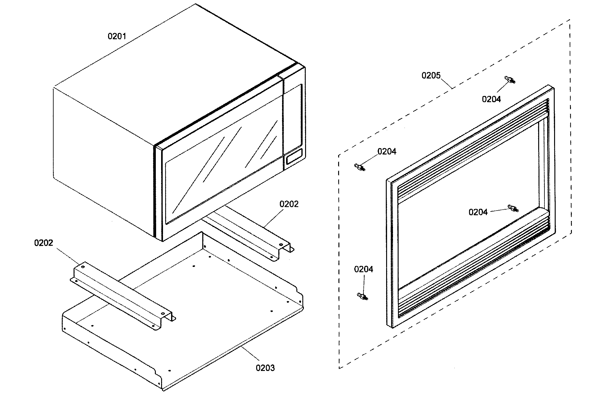 Thermador MEM271EB01 microwave diagram