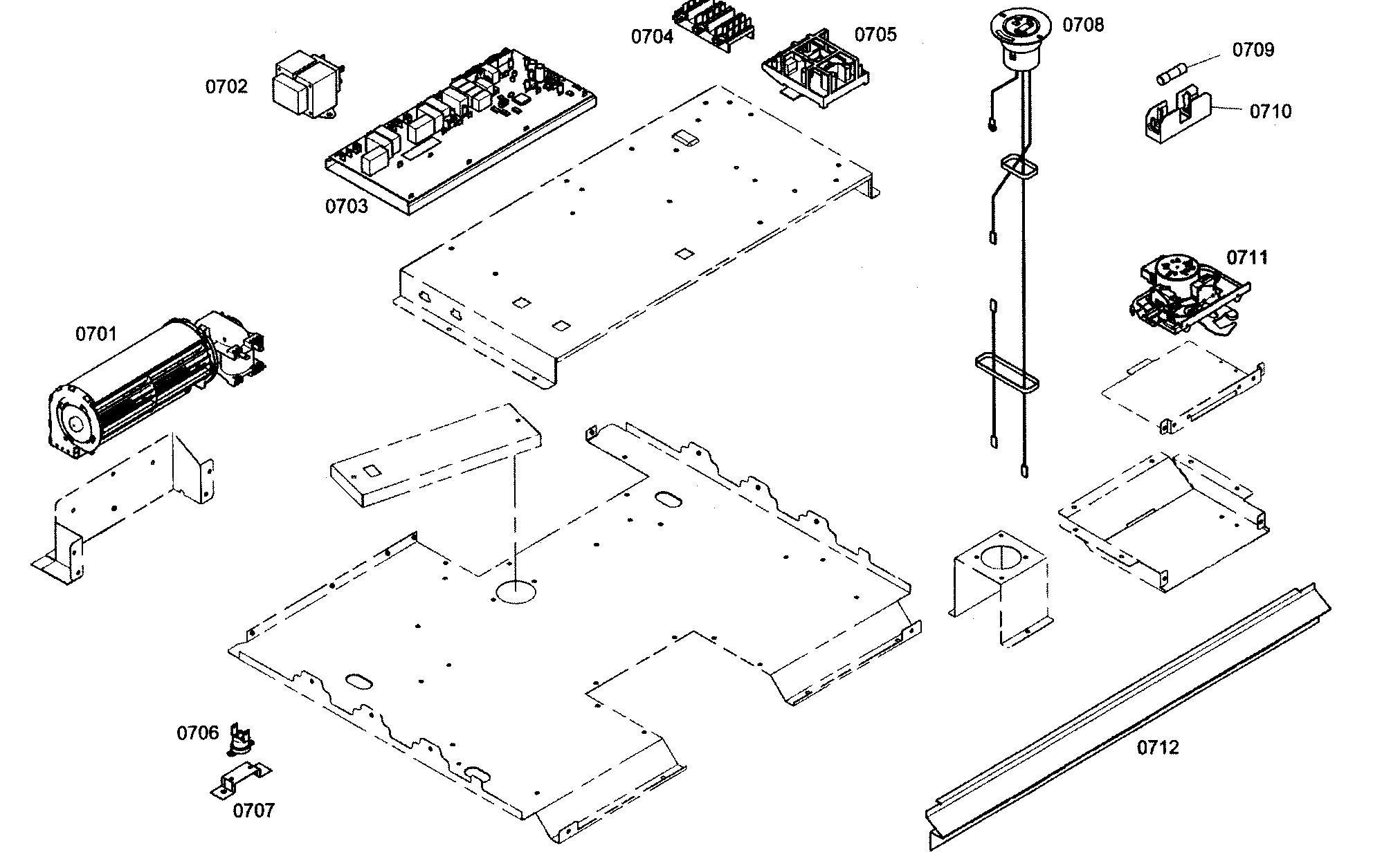 Thermador MEM271EB01 oven pcb diagram