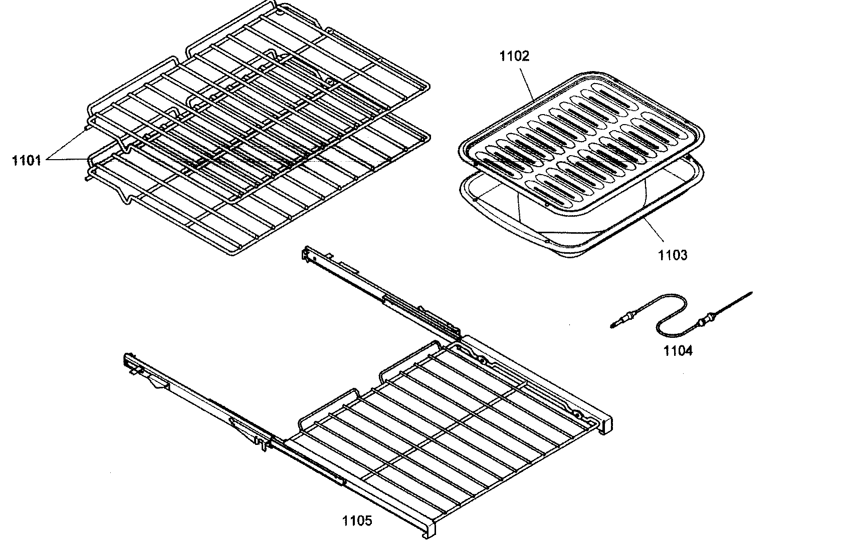 Thermador MEM271EB01 oven shelfs diagram