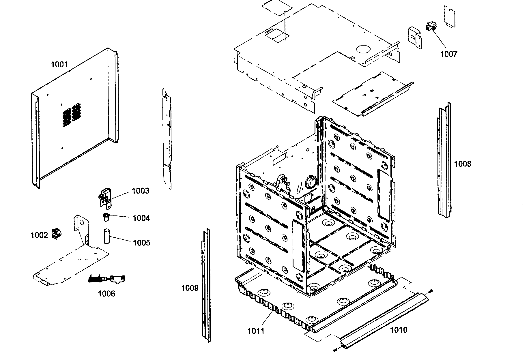 Thermador MEM271ES01 mounting diagram