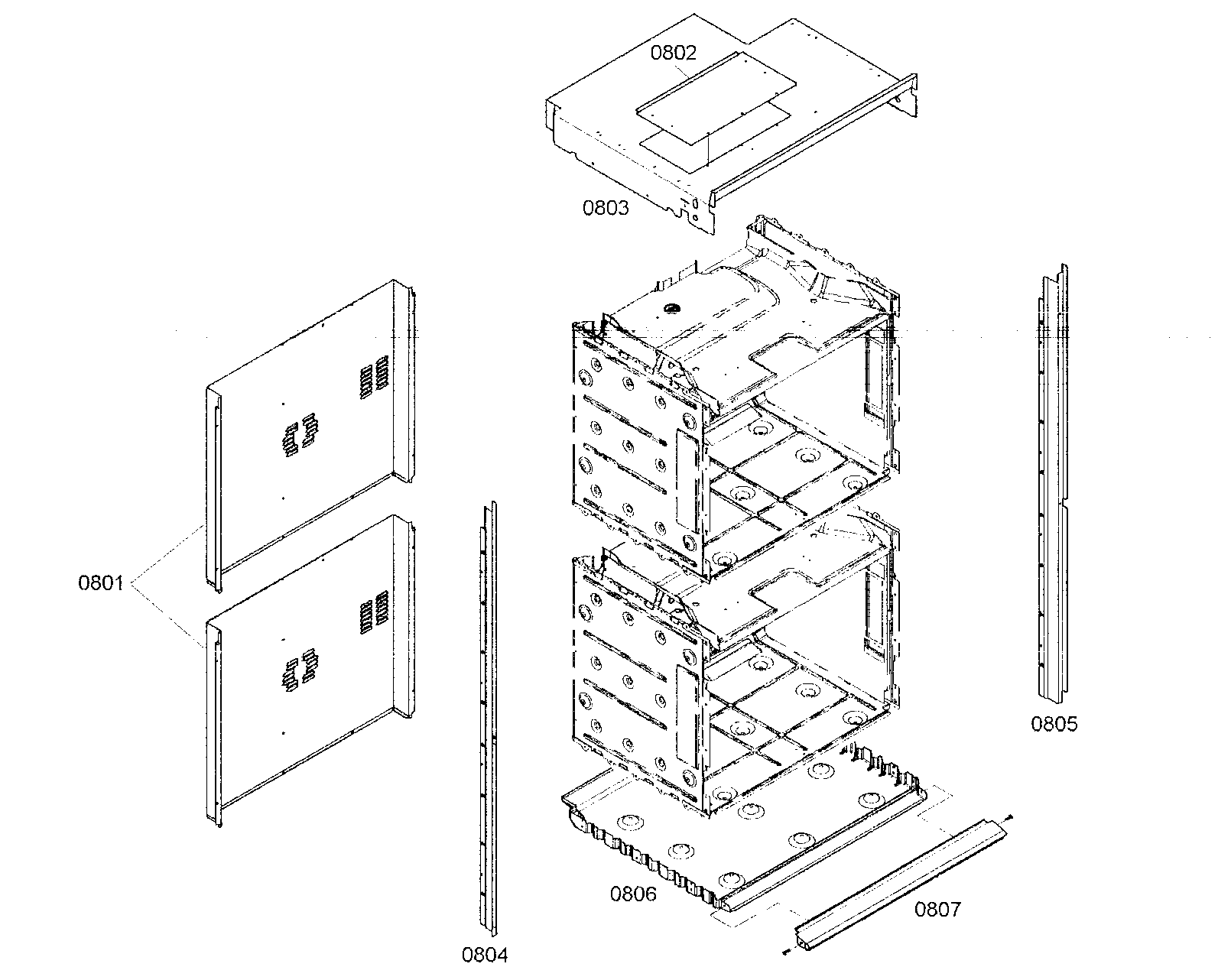 Thermador MED302EB01 mounting diagram