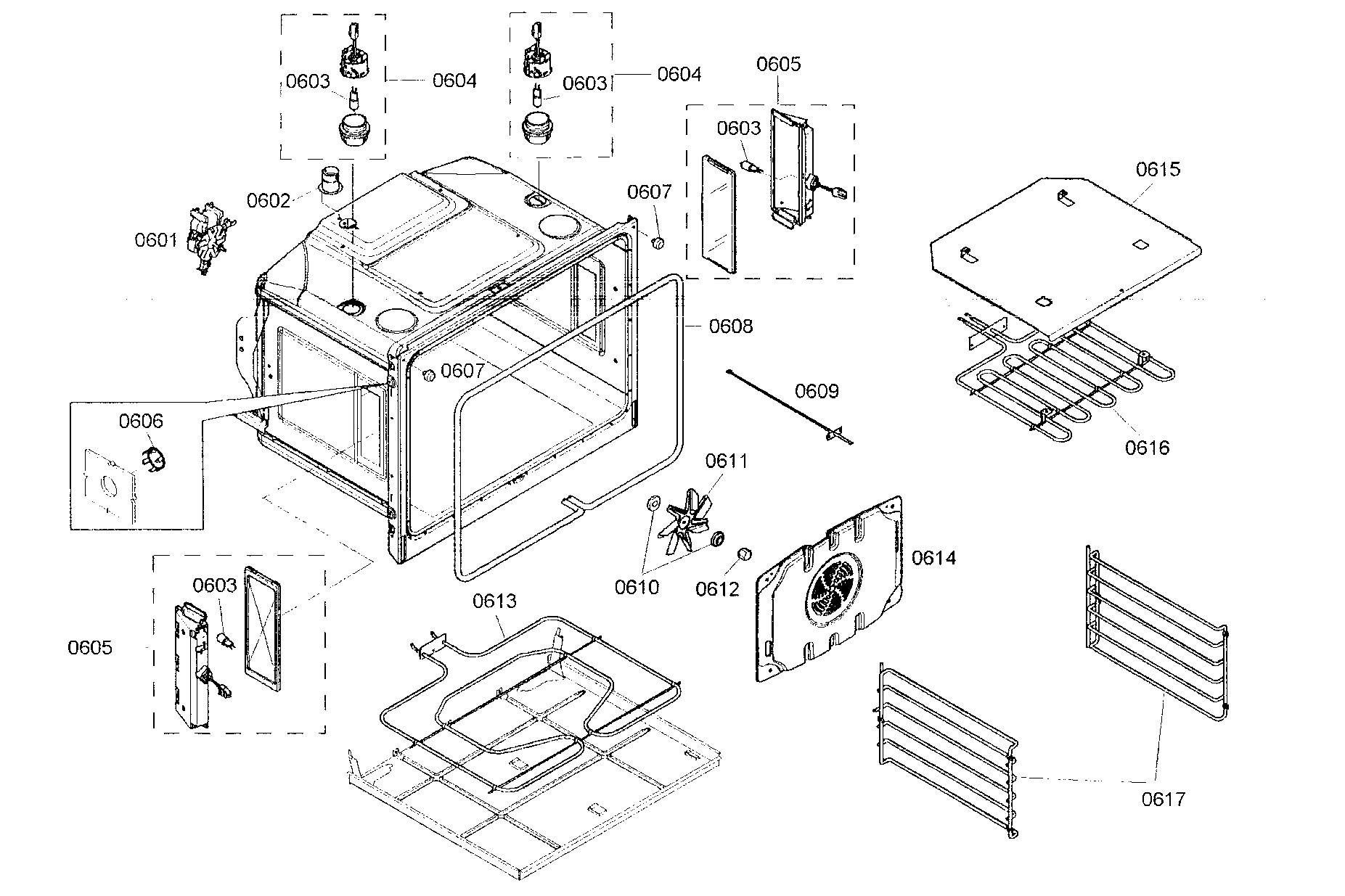 Thermador MED302ES01 bottom oven diagram