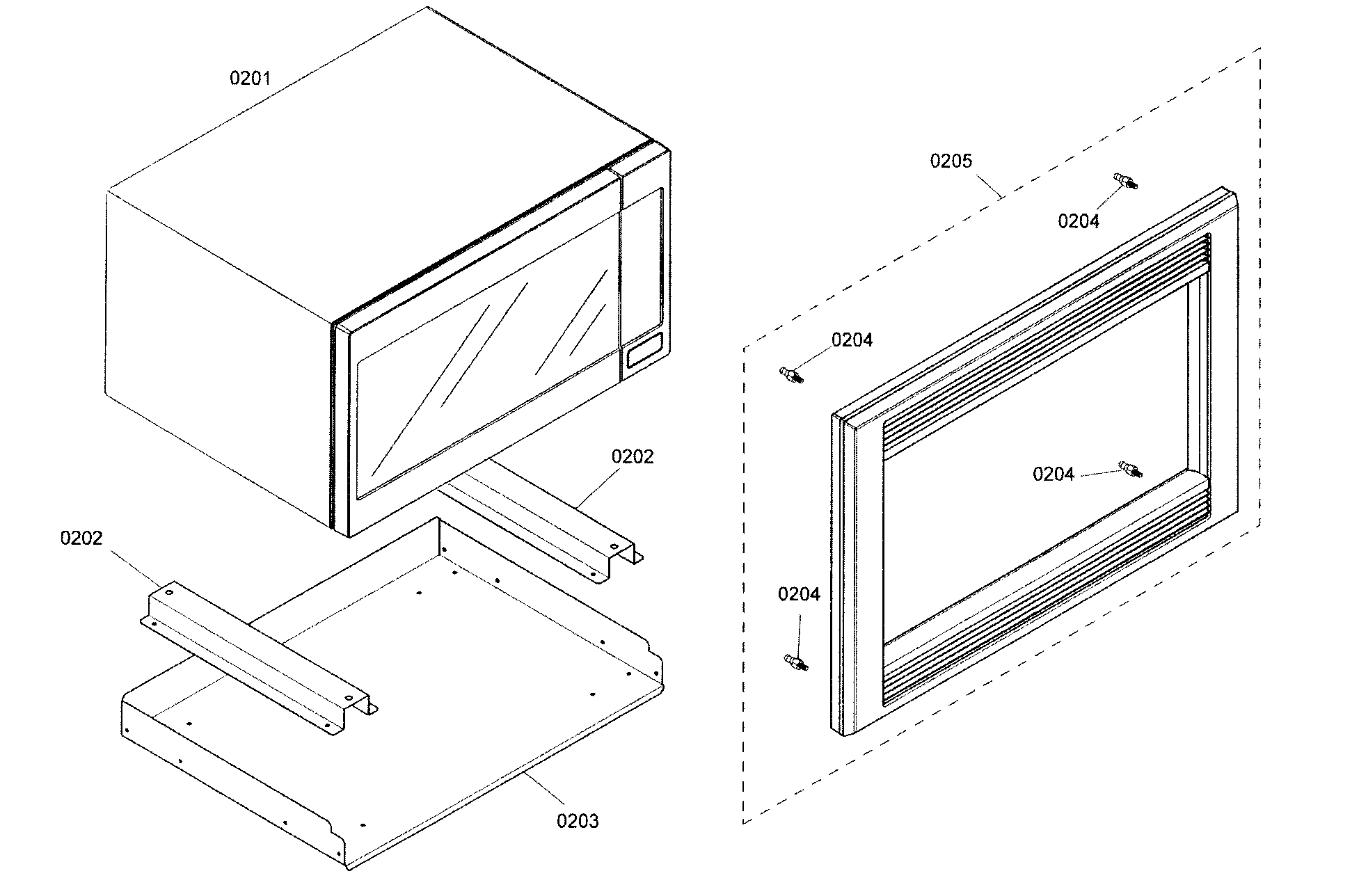 Thermador MEM301ES01 microwave diagram