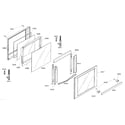 Thermador MED272ES01 top oven door diagram