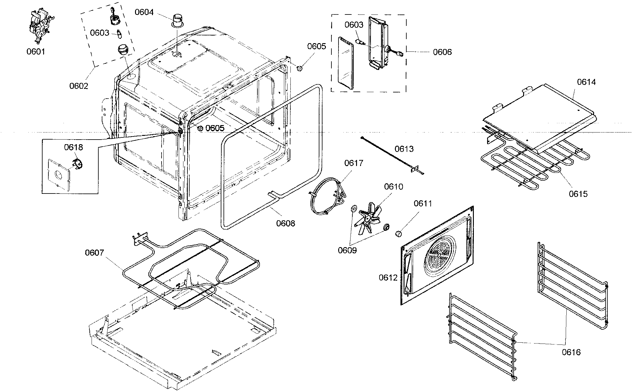 Thermador MED272ES01 bottom oven diagram