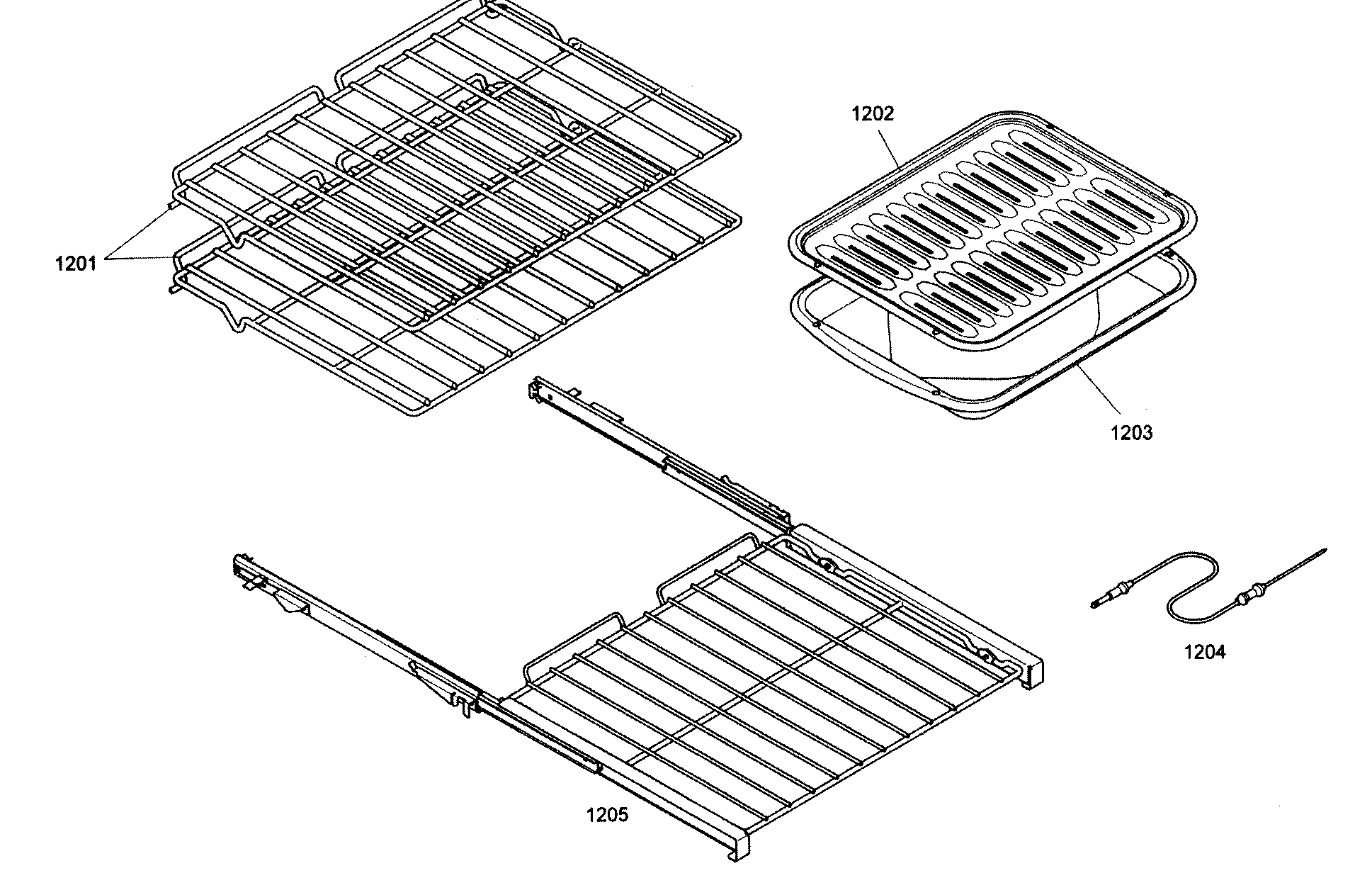Thermador MEMW271EB01 shelfs diagram