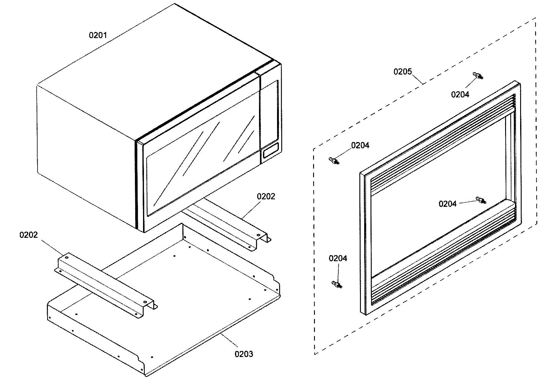 Thermador MEMW271ES01 microwave diagram