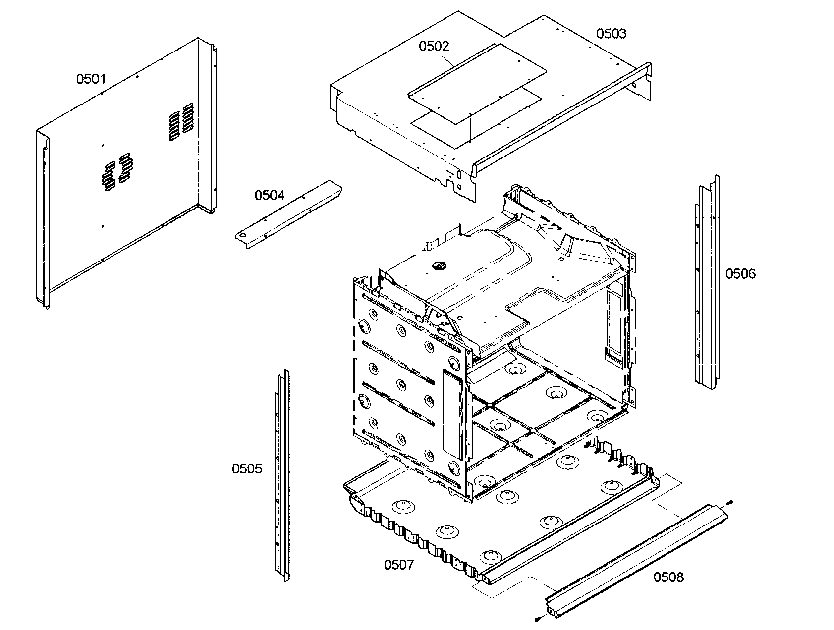 Thermador M301ES01 mounting diagram