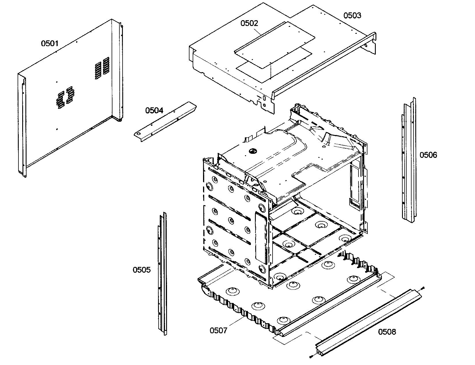 Thermador ME301ES01 mounting diagram