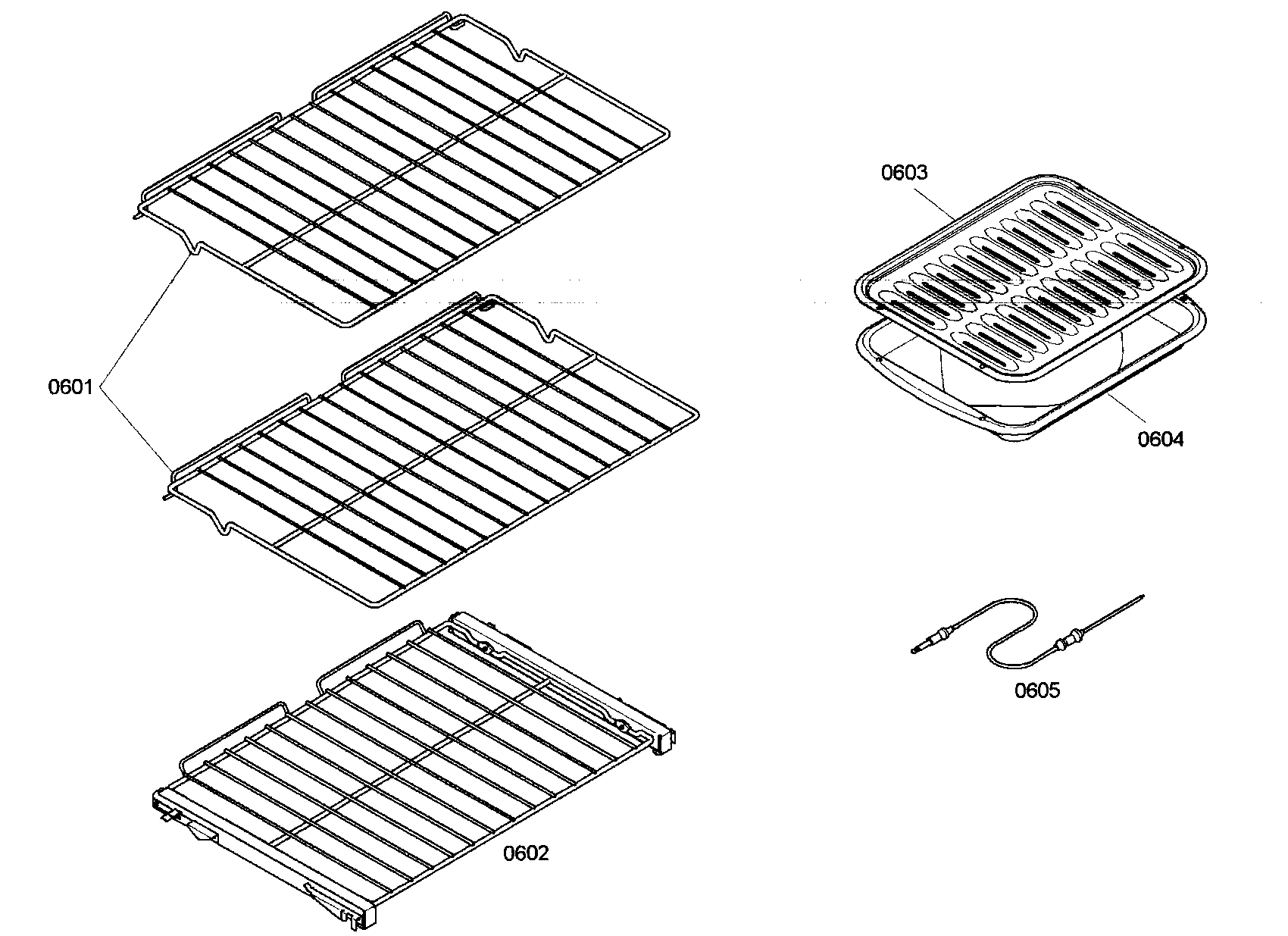 Thermador ME301ES01 shelf assy diagram