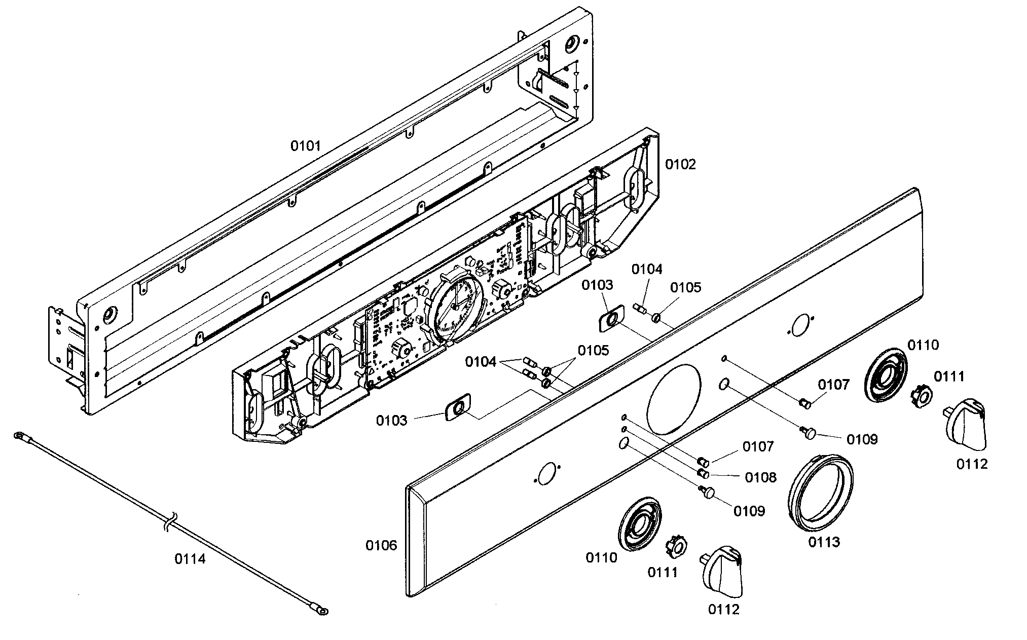 Thermador POMW30101 control panel diagram