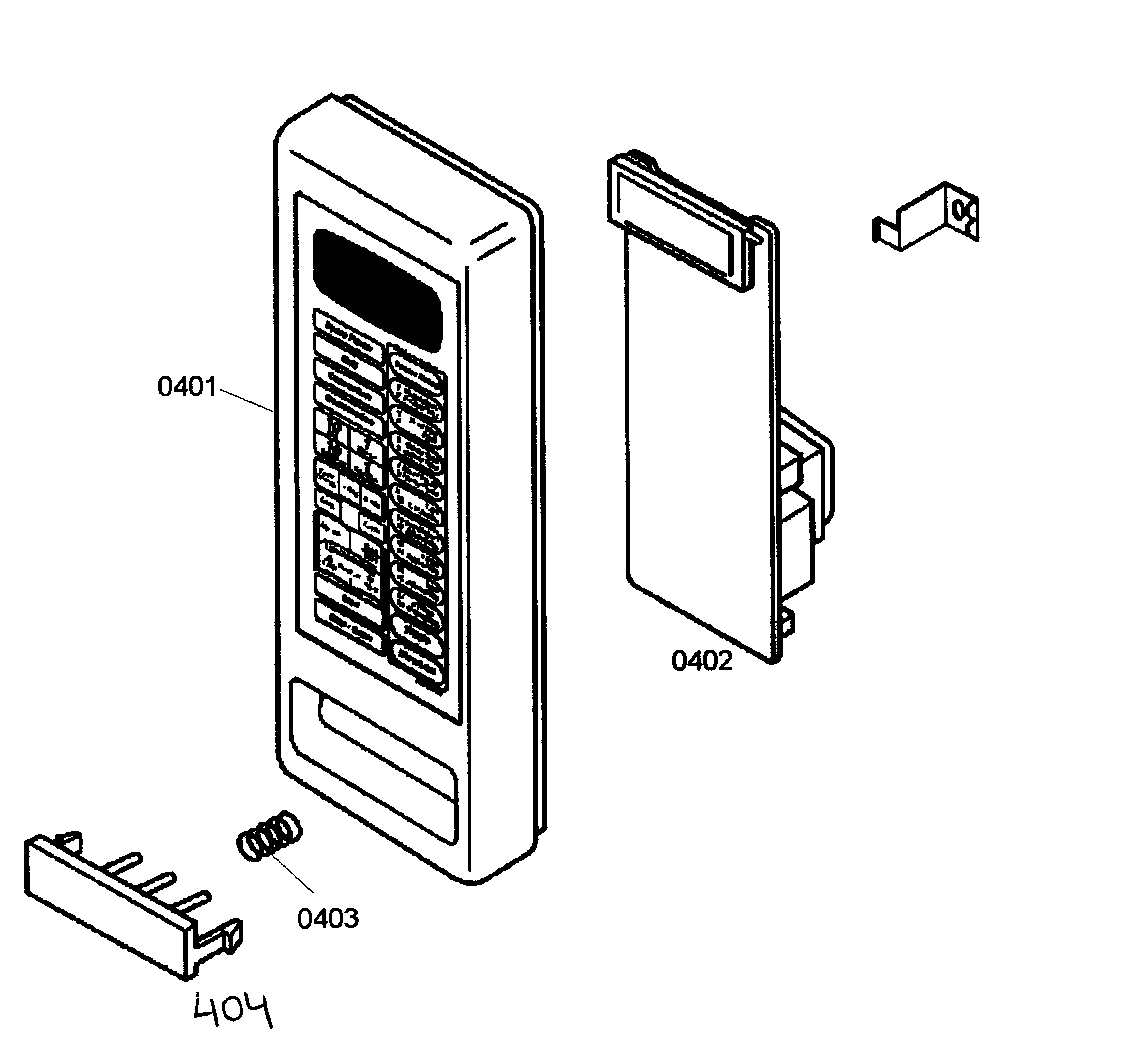 Thermador POMW30101 key pad diagram