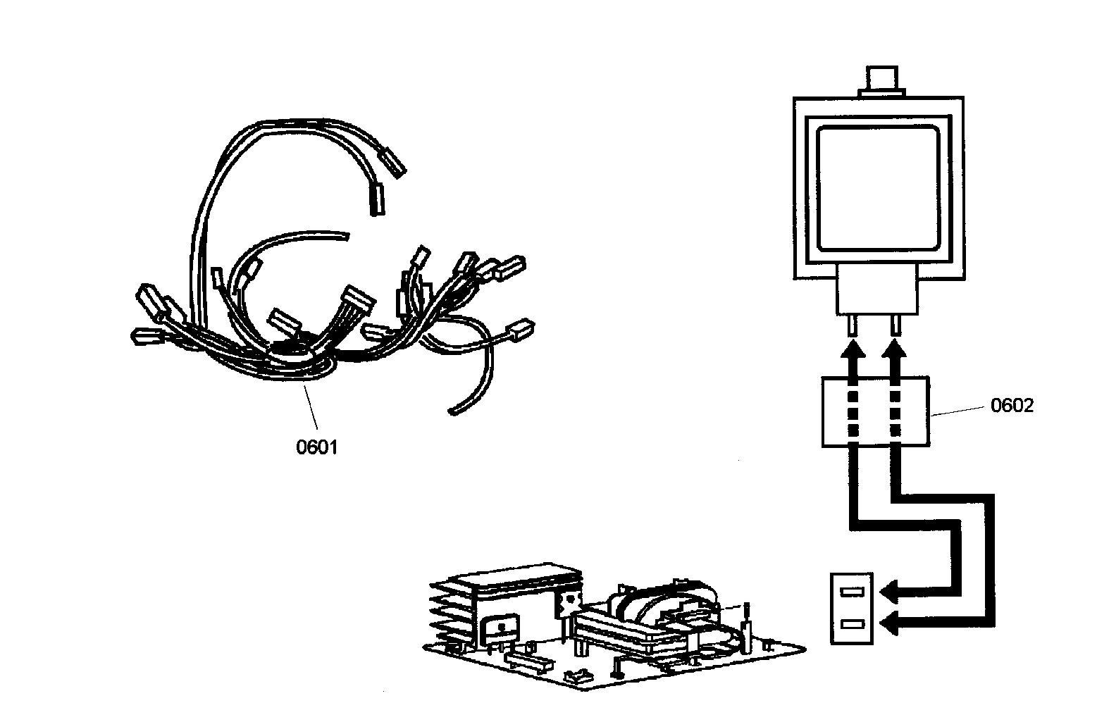 Thermador POMW30101 wiring harness diagram