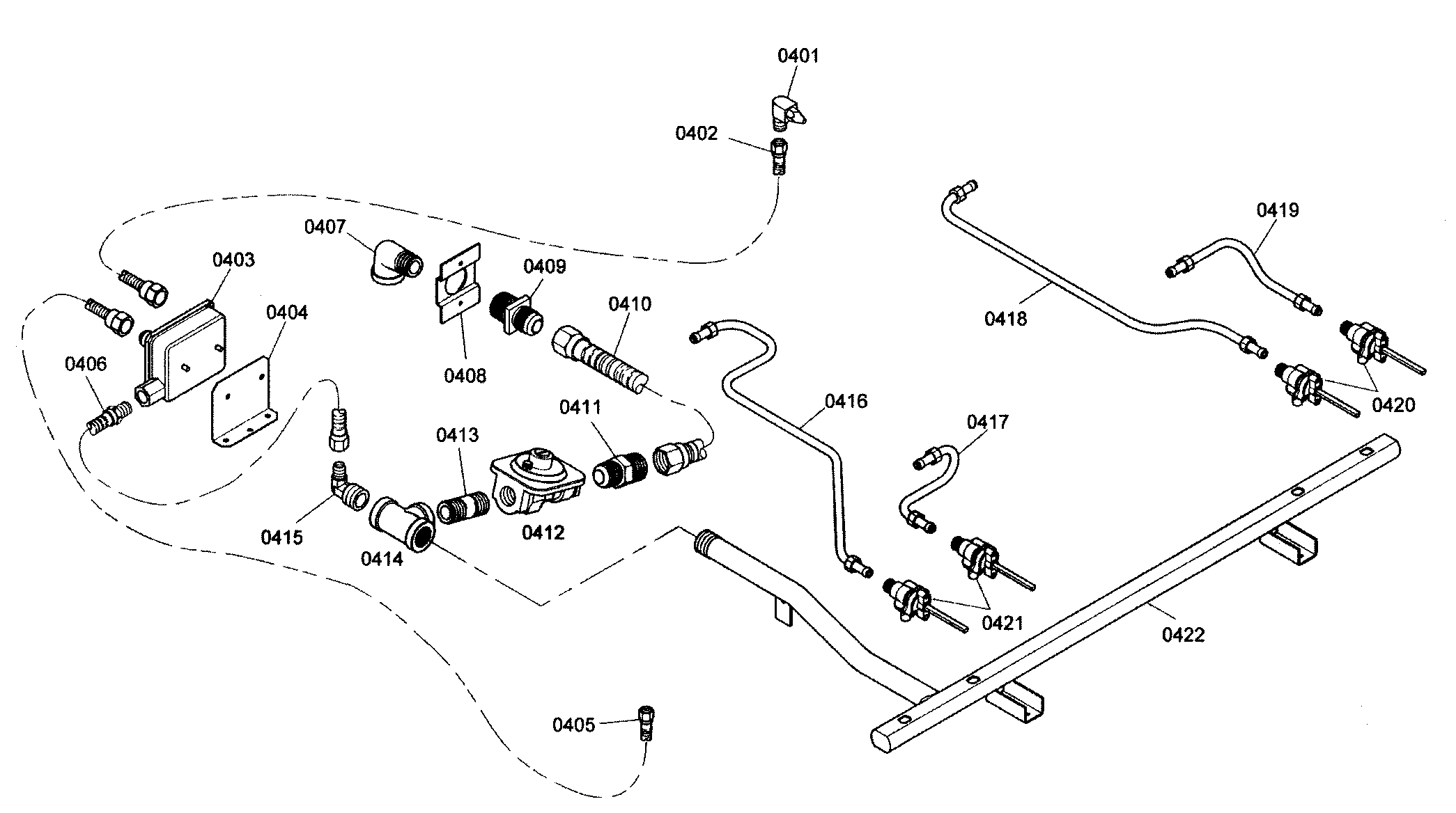 Thermador PRG304EH01 connections diagram
