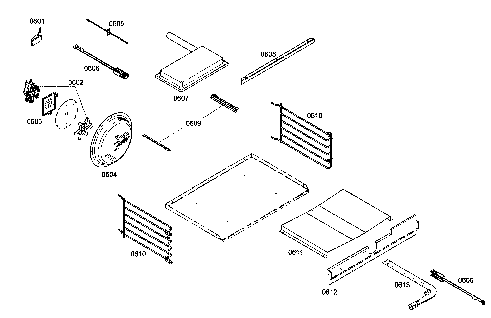 Thermador PRG304EH01 lamp assy oven diagram