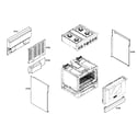Thermador PRL304EG02 cabinet parts diagram