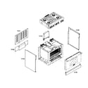 Thermador PRG364ELG01 cabinet parts diagram