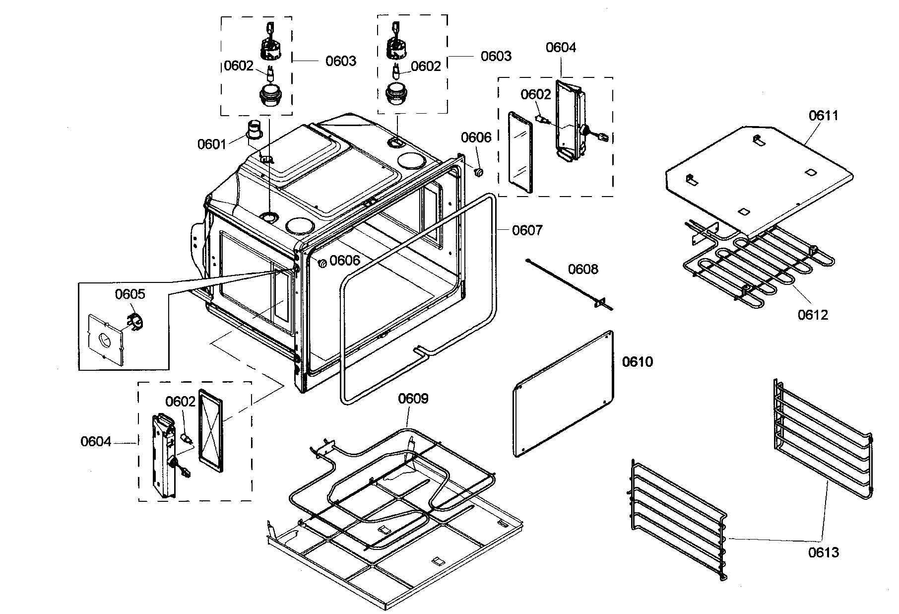 Thermador POD30201 bottom oven diagram