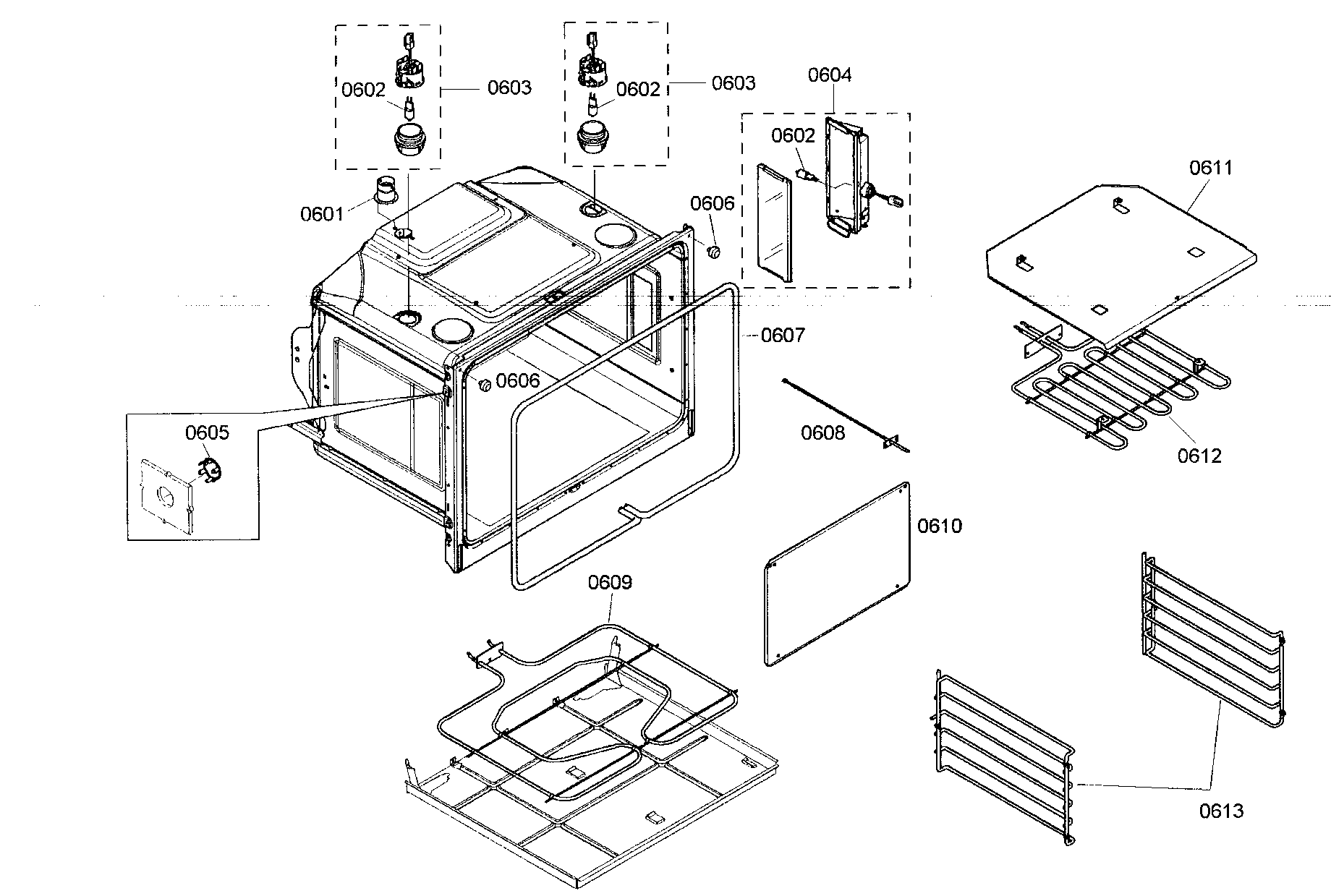 Thermador ME302ES01 bottom oven diagram