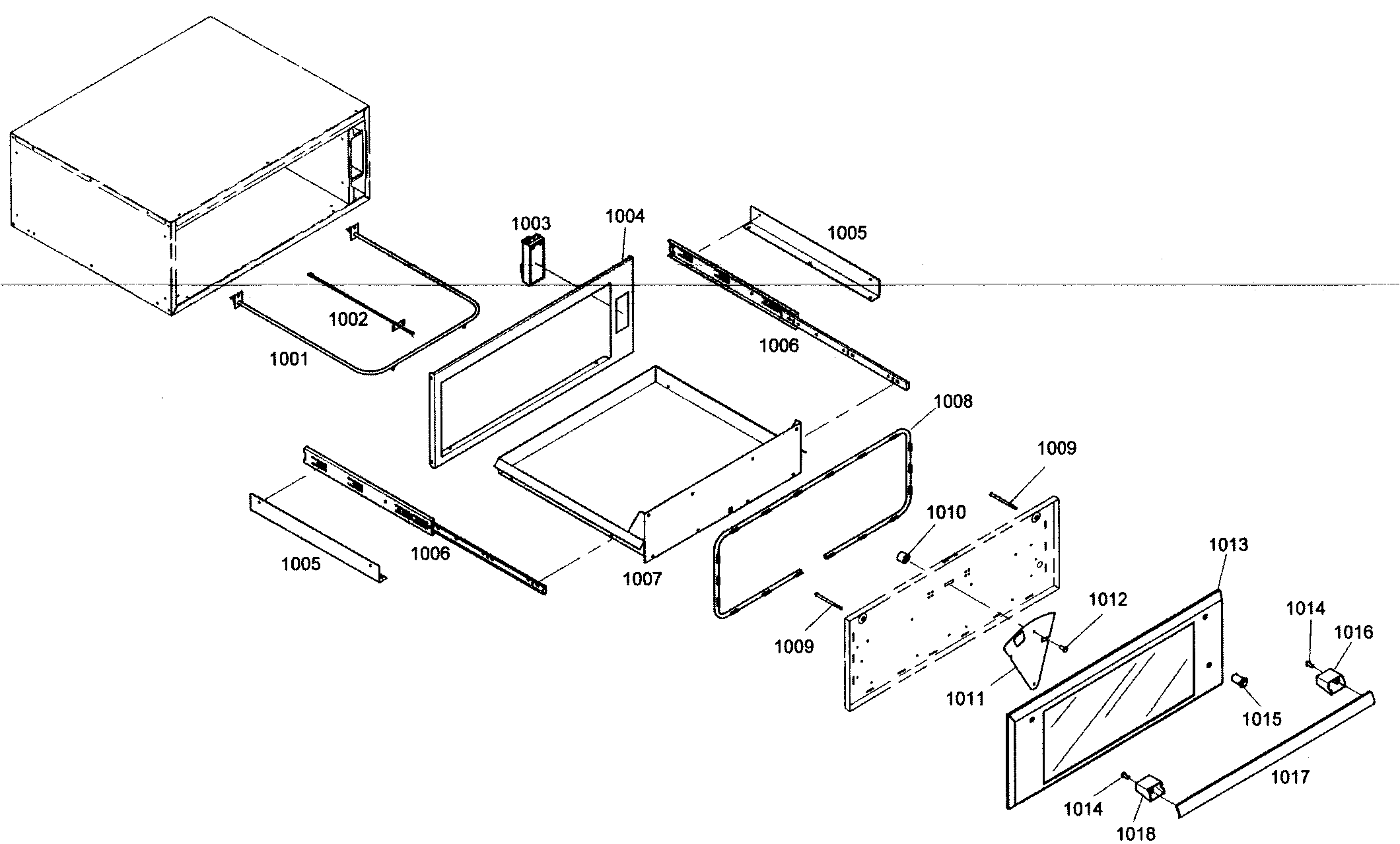 Thermador MEMW301ES01 warming drawer diagram