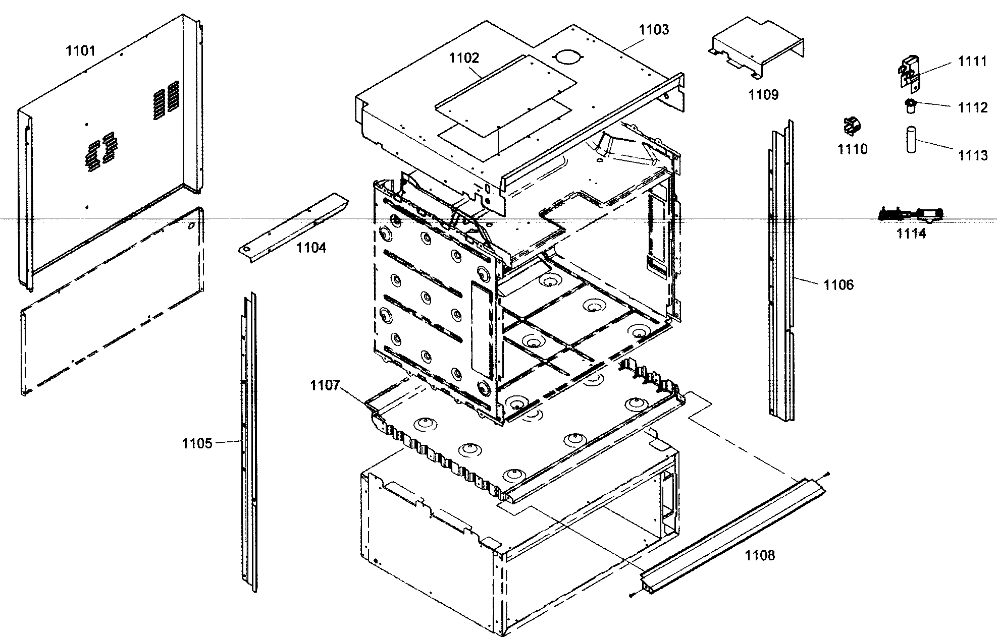 Thermador MEMW301ES01 mounting assy diagram
