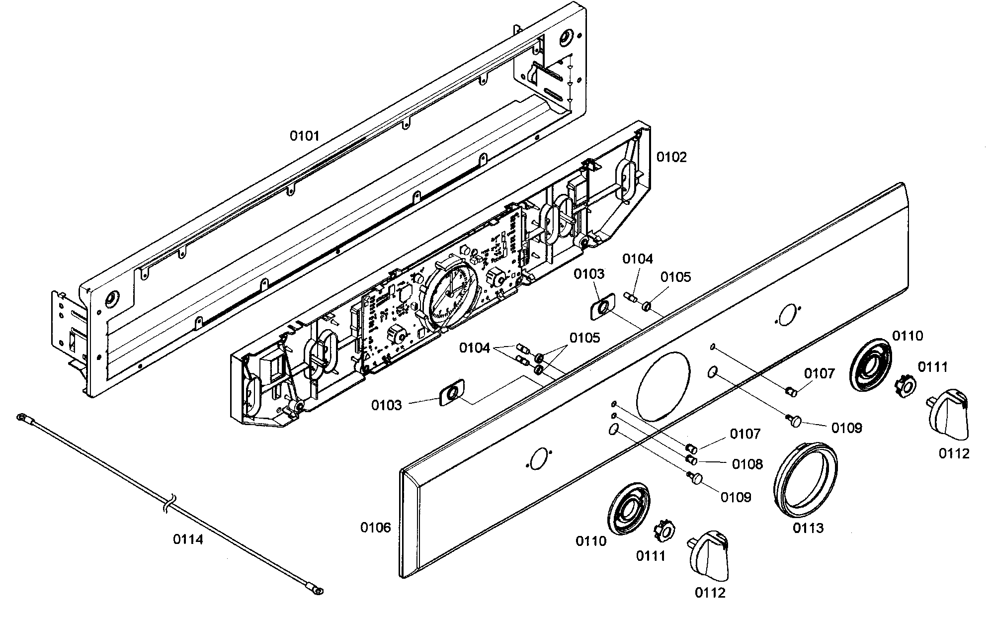 Thermador POM301/01 control panel diagram