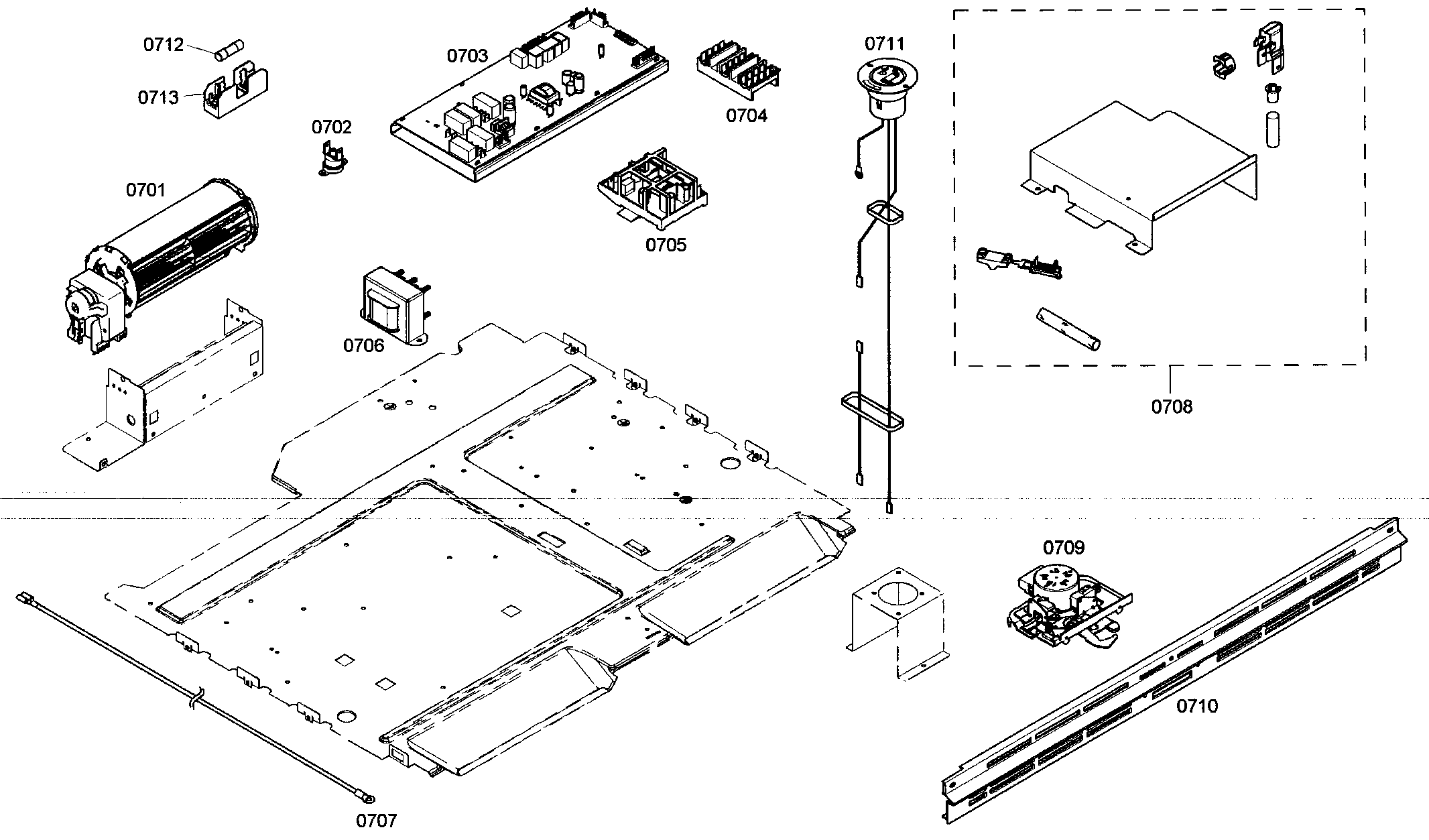 Thermador MEMCW301ES01 control assy diagram