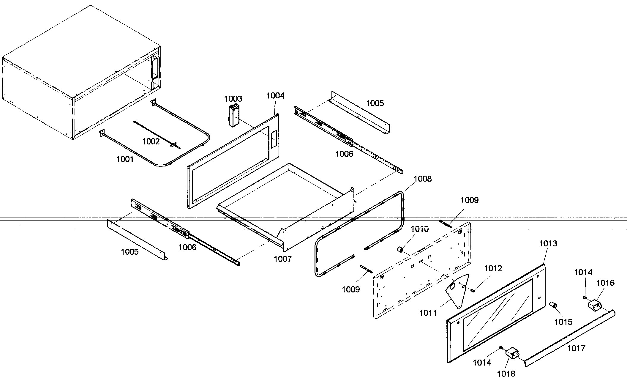 Thermador MEMCW301ES01 warming drawer diagram