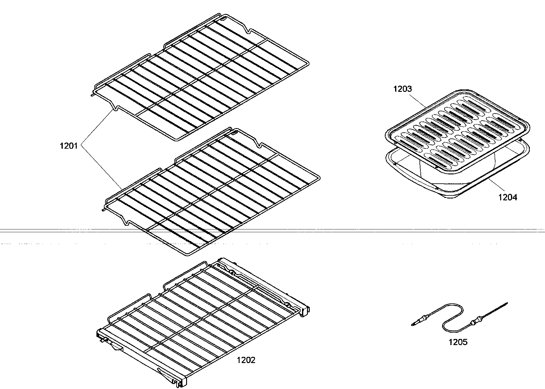 Thermador MEMCW301ES01 racks diagram