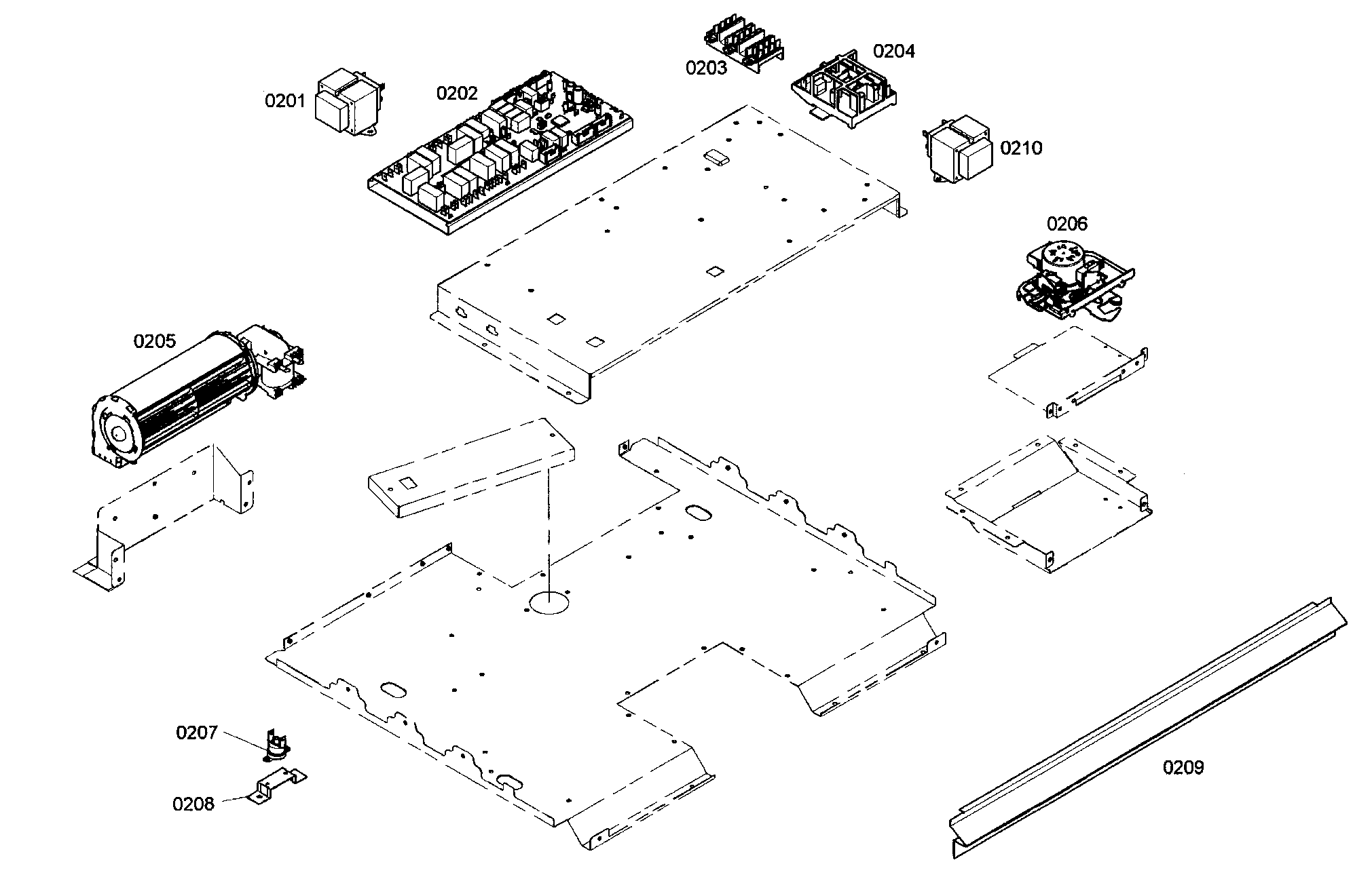 Thermador ME272ES01 control assy diagram