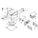 Thermador ME272ES01 top oven cabinet parts diagram