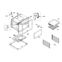 Thermador ME272ES01 bottom oven cabinet parts diagram