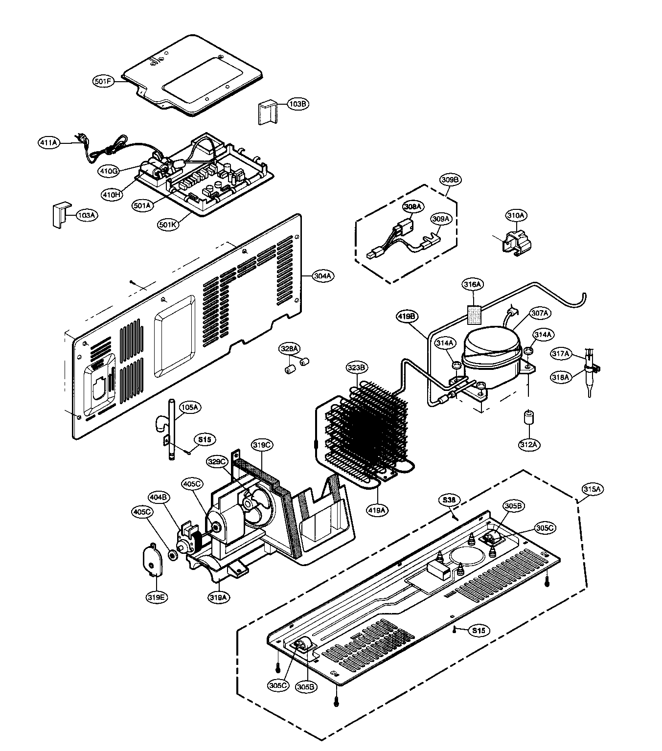 Kenmore 79531006700 comp assy diagram