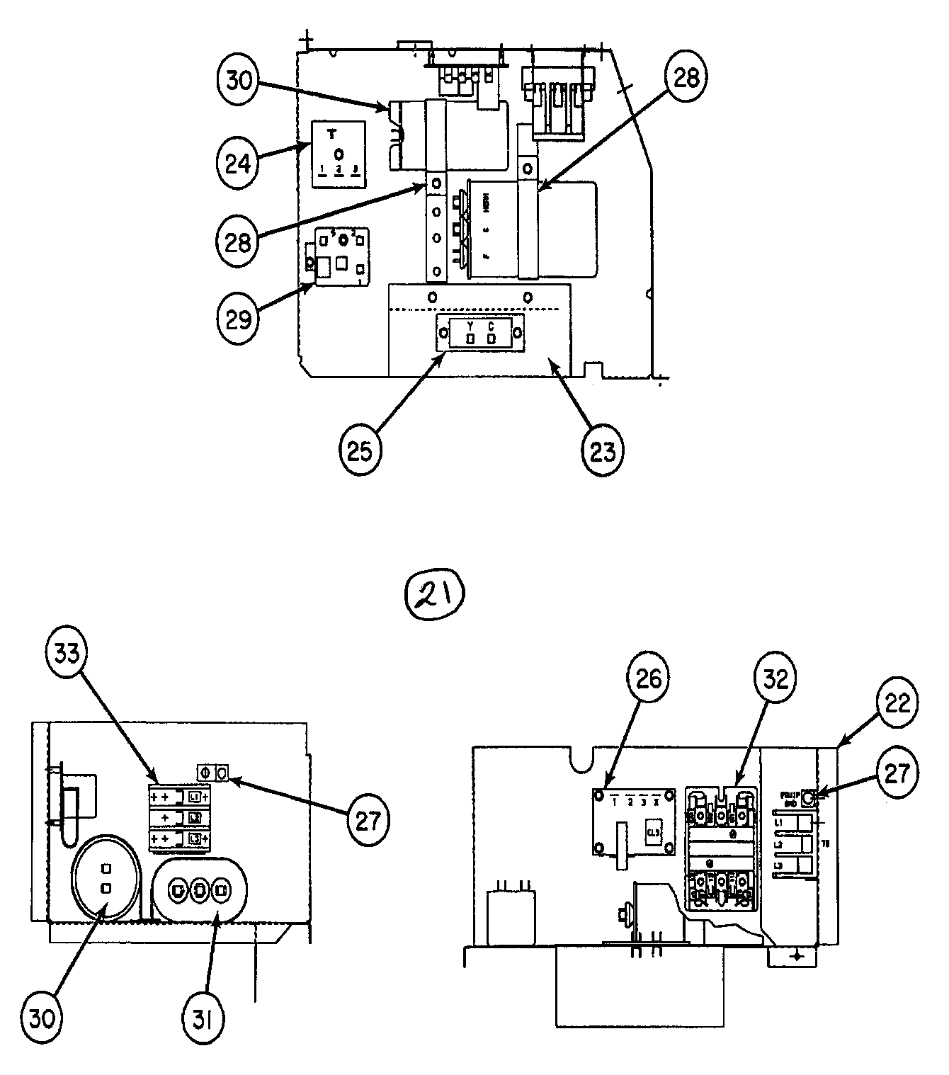 Carrier 38HDC048310 control panel diagram