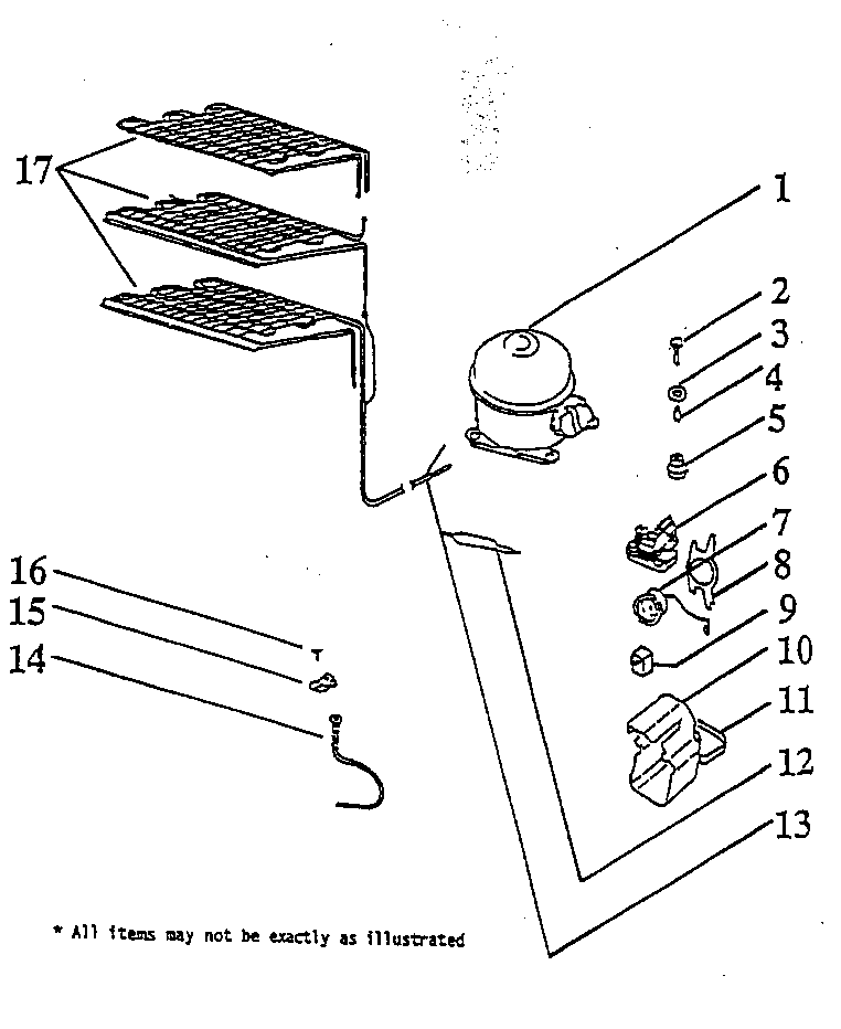 WC Wood V07WA unit compartment/system diagram