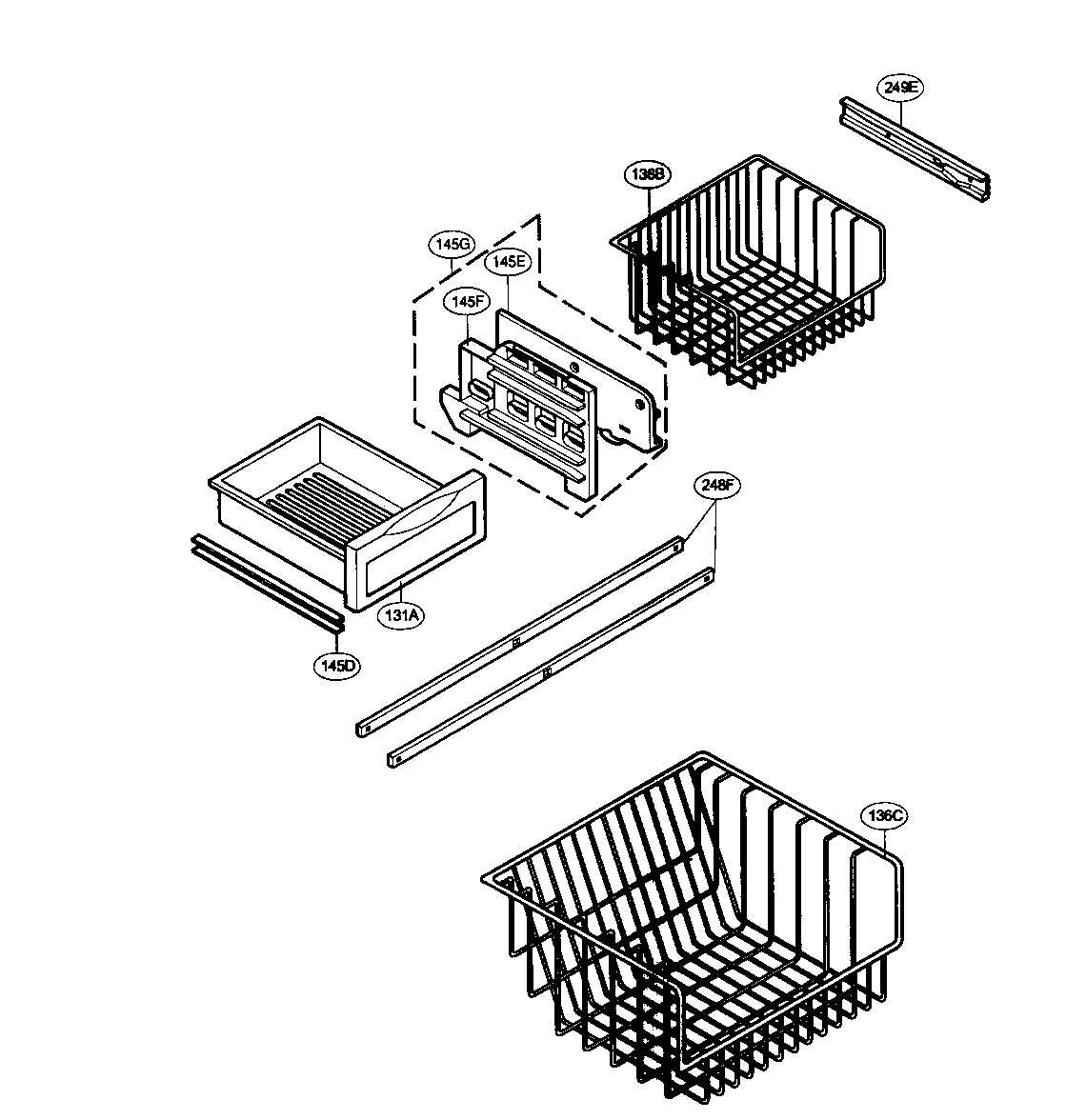 LG LRBC22522ST freezer parts diagram