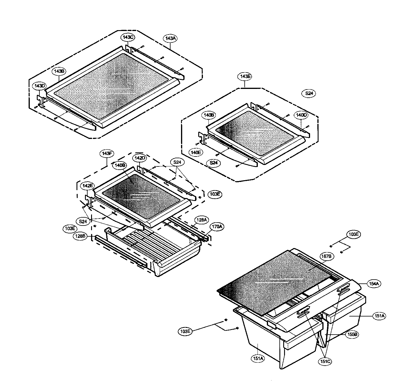 LG LRBC22522ST refrigerator parts diagram
