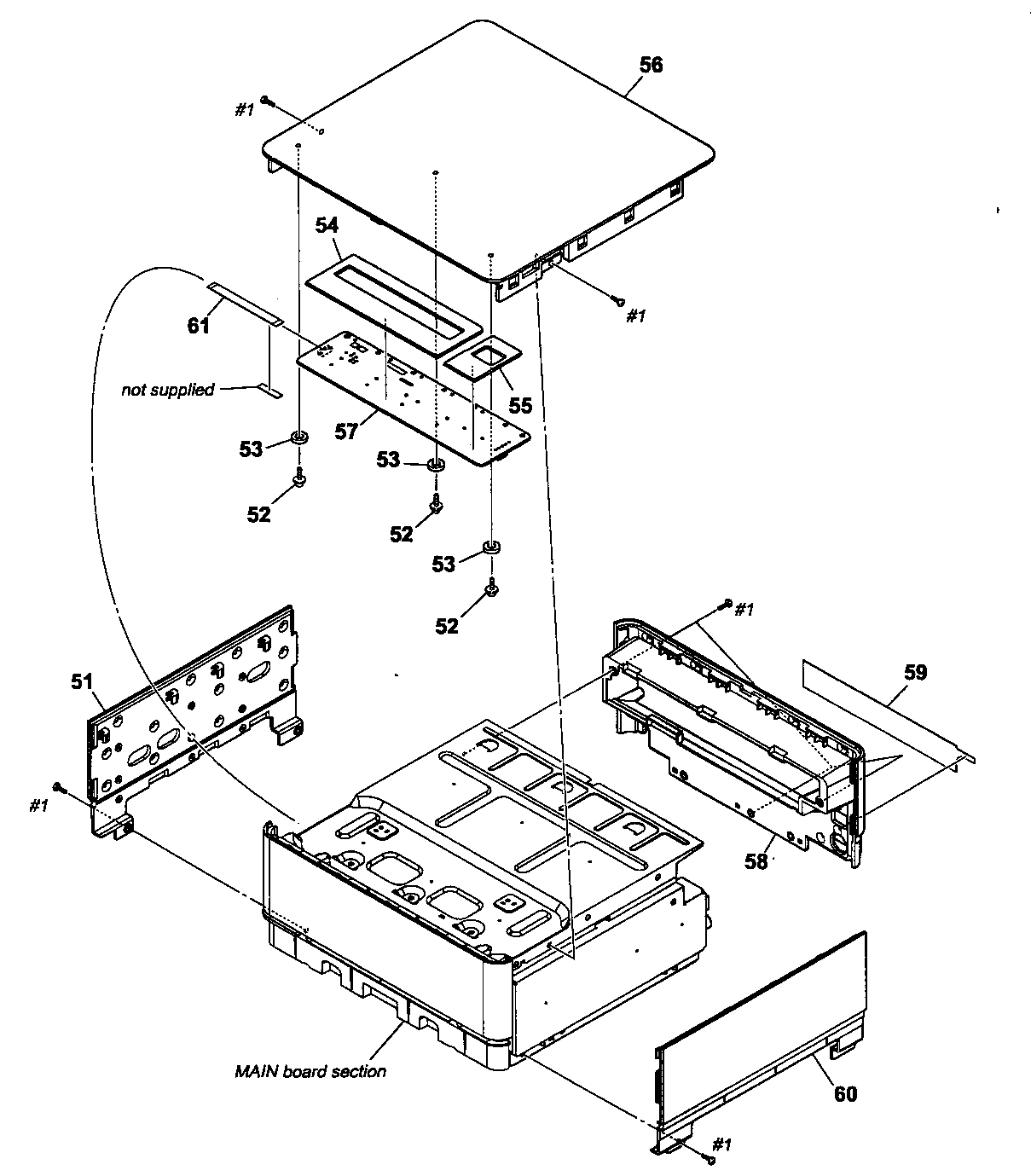 Sony HCD-IS10 top panel assy diagram