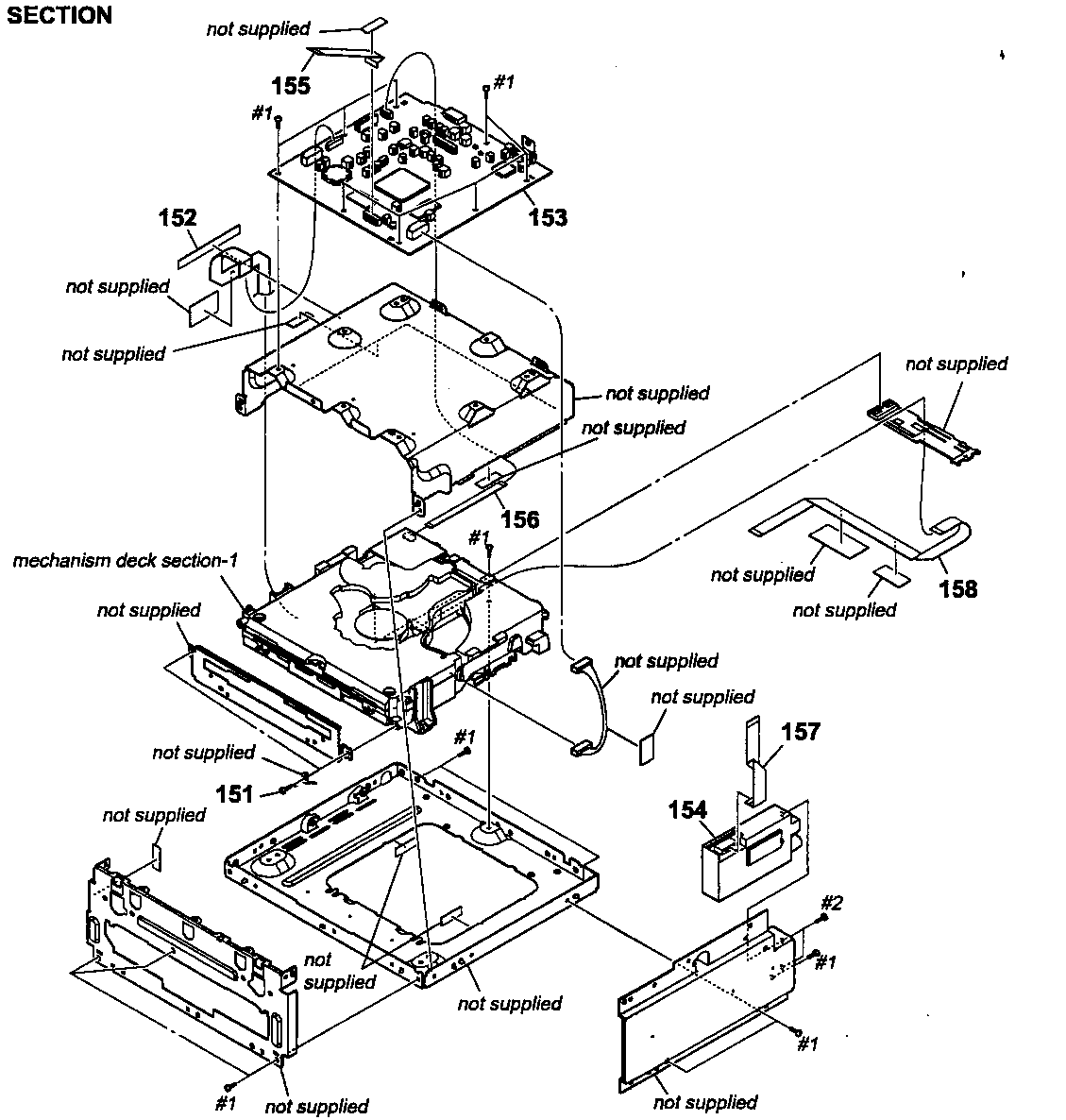 Sony HCD-IS10 chassis assy diagram