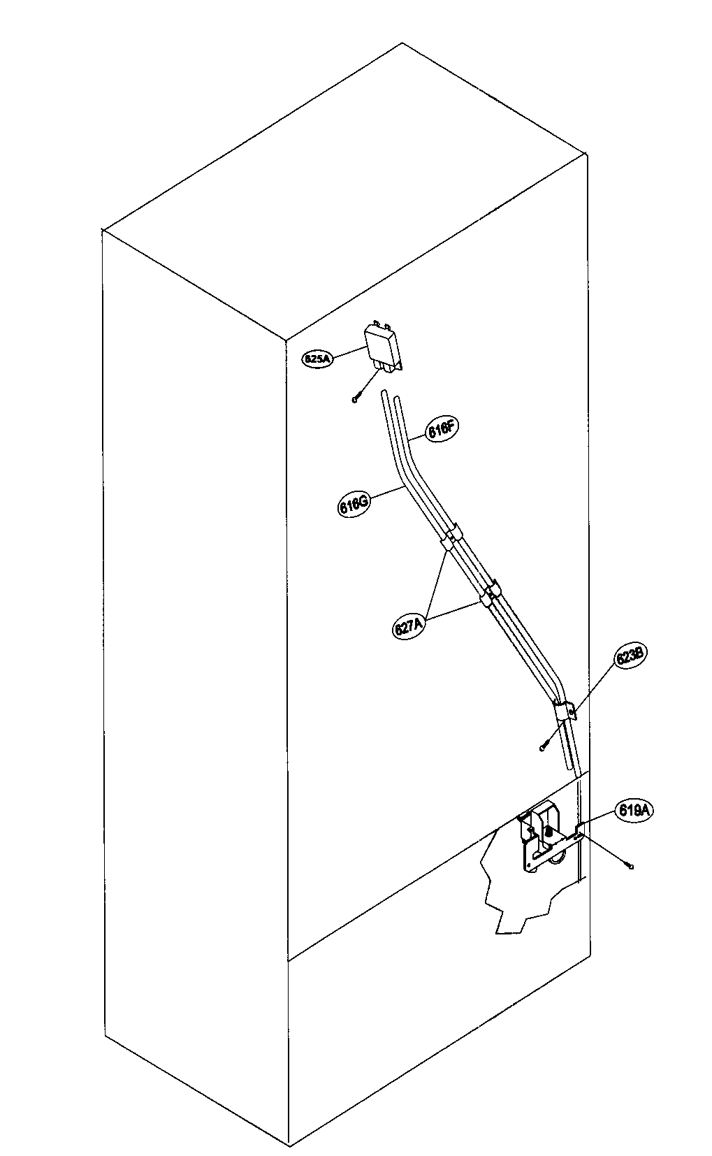 Kenmore 79539113600 ice/water parts diagram