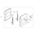 Thermador PRL484ECG02 small oven door diagram