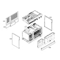 Thermador PRG484ECG01 outside cabinet diagram
