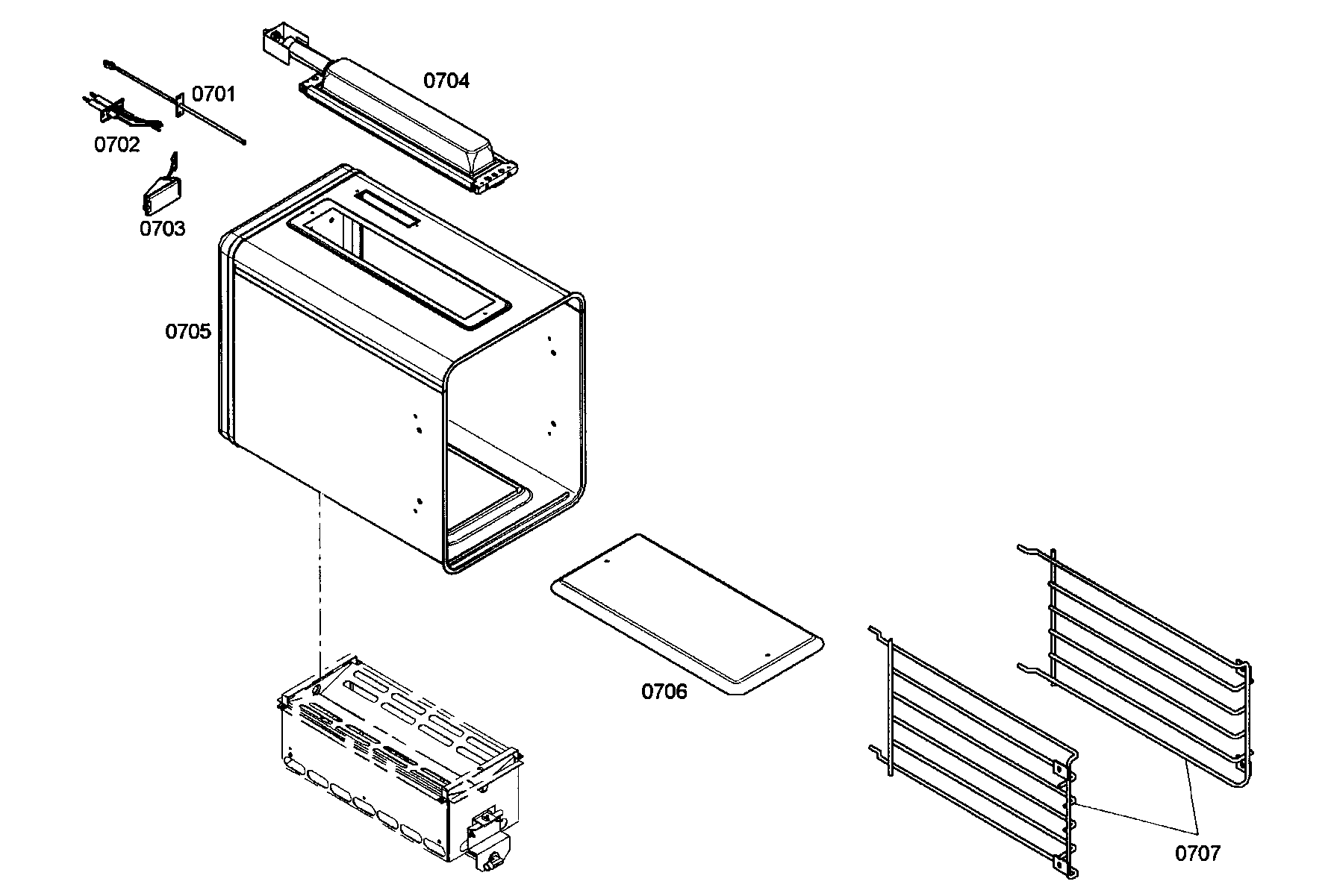Thermador PRG486ELG01 left oven 1 diagram
