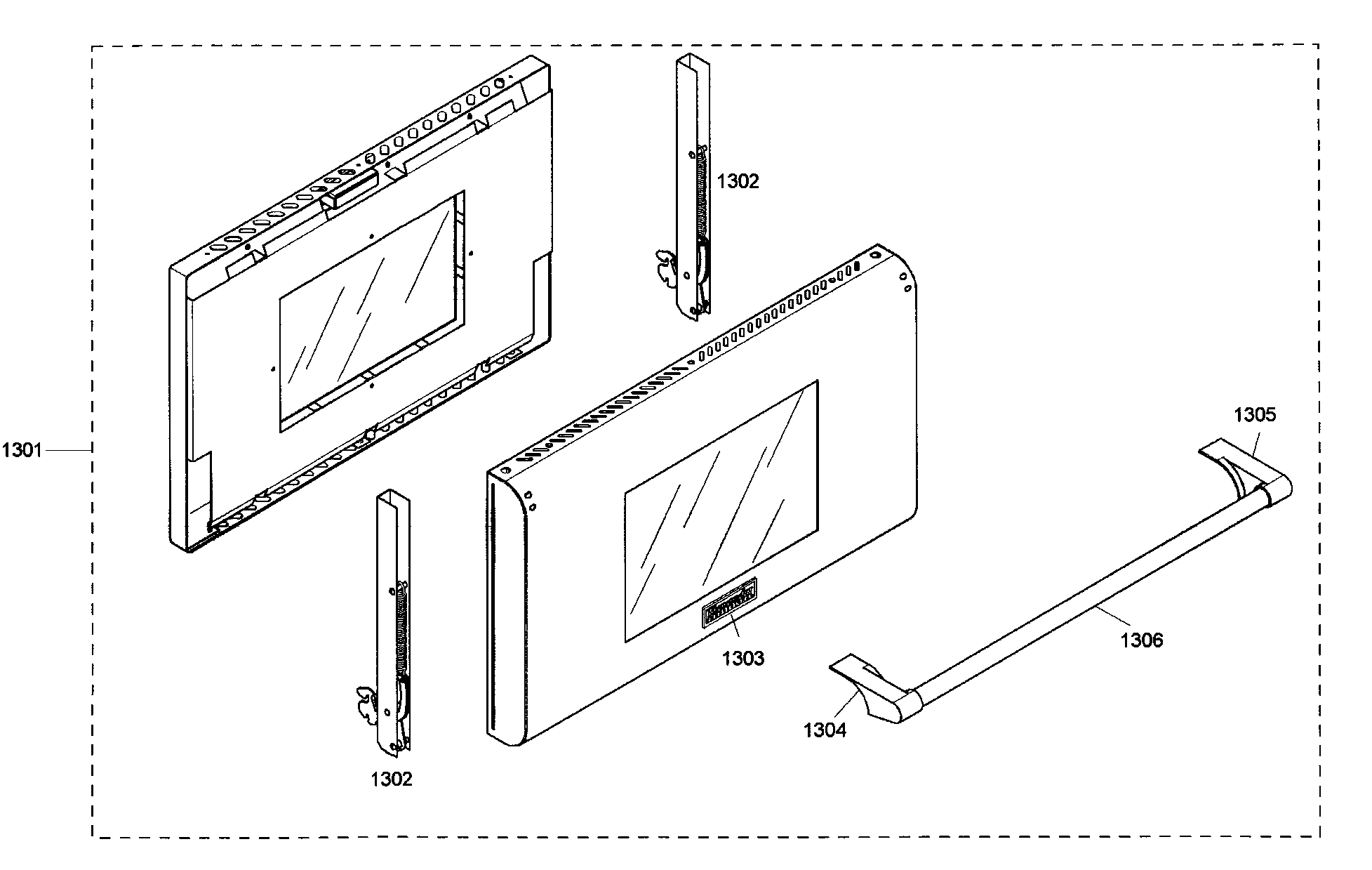 Thermador PRG486ELG01 large door diagram