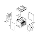 Thermador PRL364EDG02 cabinet parts diagram