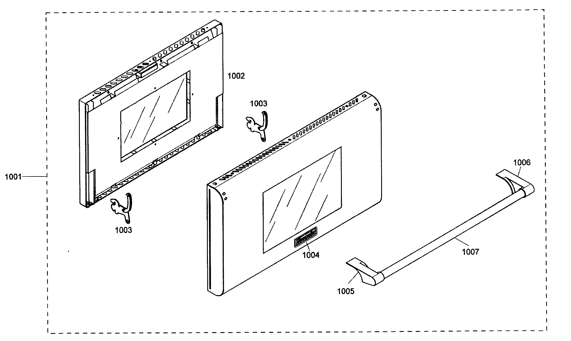 Thermador PRL364EDG05 door assy diagram