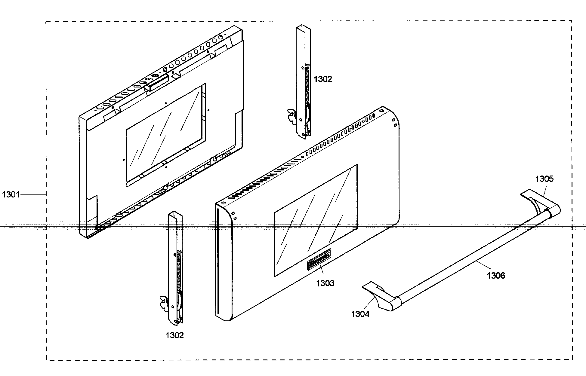 Thermador PRG486EDG02 large door diagram
