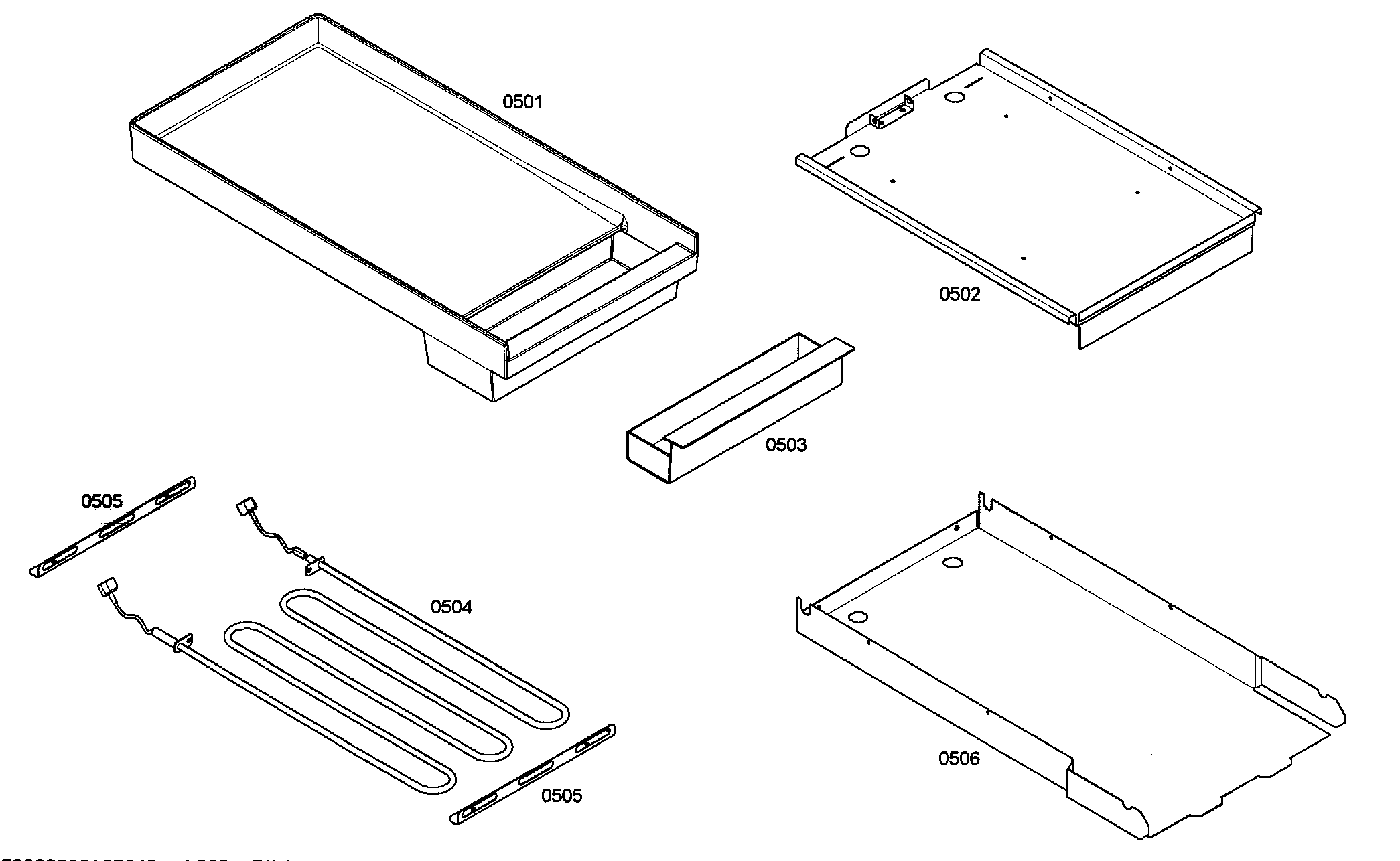 Thermador PRL486EDG03 griddle diagram