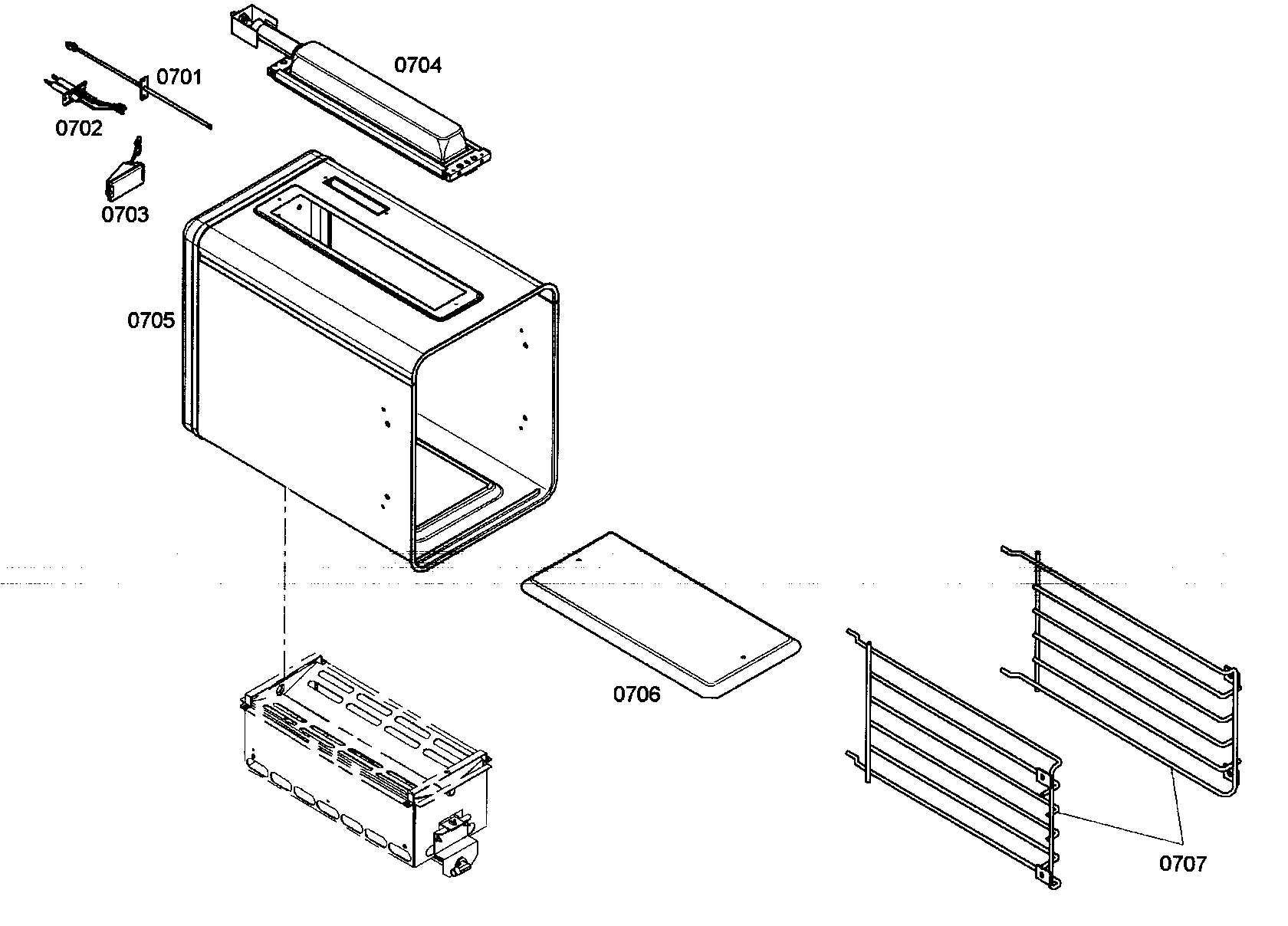 Thermador PRL486EDG03 left oven 1 diagram